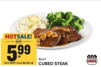 Food Lion Beef CUBED STEAK offer