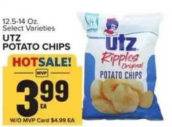 Food Lion 12.5-14 Oz. Select Varieties Utz Potato Chips offer
