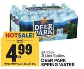 Food Lion 24 Pack .5 Liter Bottles DEER PARK SPRING WATER offer