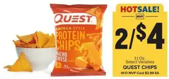 Food Lion 1.1 Oz. Select Varieties QUEST CHIPS offer
