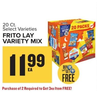 Food Lion 20 Ct. Select Varieties FRITO LAY VARIETY MIX offer