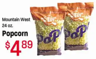 Ridleys Family Markets Mountain West Popcorn 24 oz offer