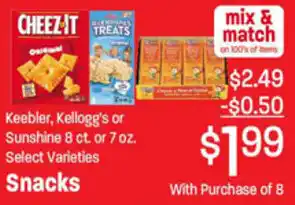 Ridleys Family Markets Snacks offer