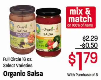 Ridleys Family Markets Organic Salsa 16 oz offer