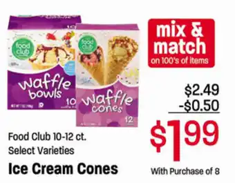 Ridleys Family Markets Ice Cream Cones offer
