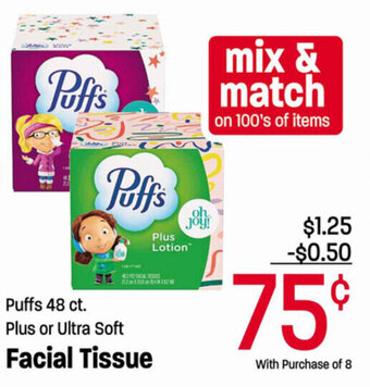 Ridleys Family Markets Puffs Facial Tissue offer