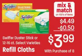 Ridleys Family Markets Swiffer Duster Stick Or Refill Cloths offer