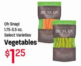 Ridleys Family Markets Oh Snap! Vegetables 1.75-3.5 oz offer