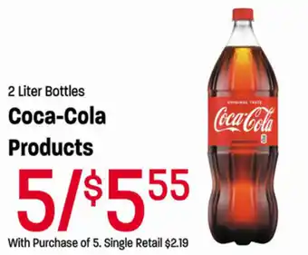 Ridleys Family Markets Coca-Cola Products 2 Liter offer