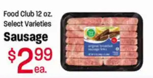Ridleys Family Markets Food Club Sausage offer