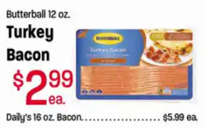 Ridleys Family Markets Turkey Bacon 12 oz offer