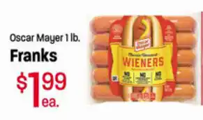 Ridleys Family Markets Oscar Mayer Franks offer