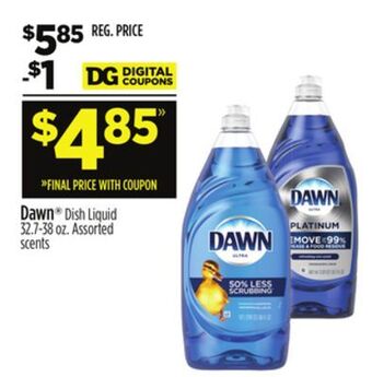 Dollar General Dawn® dish liquid offer