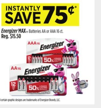 Dollar General Energizer max® batteries offer