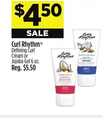 Dollar General Curl rhythm® defining curl cream or jojoba gel offer