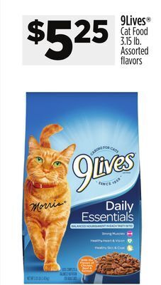 Dollar General 9lives® cat food offer