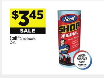 Dollar General Scott® shop towels offer