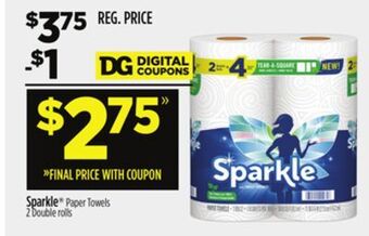 Dollar General Sparkle® paper towels offer