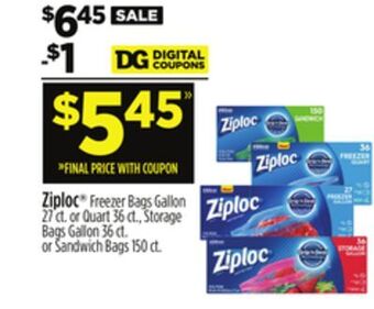 Dollar General Ziploc® offer