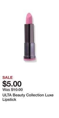 Ulta Beauty Ulta beauty collection luxe lipstick offer