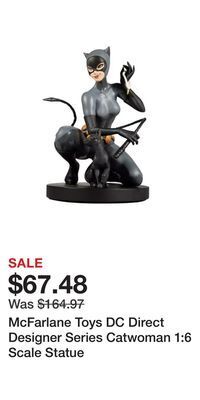 Game Stop Mcfarlane toys dc direct designer series catwoman 1:6 scale statue offer