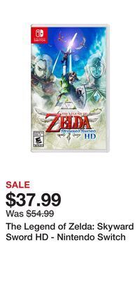 Game Stop The legend of zelda: skyward sword hd - nintendo switch offer