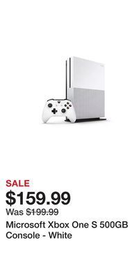 Game Stop Microsoft xbox one s 500gb console - white offer