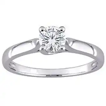Kohl's Stella grace 14k white gold 1/2 carat t.w. lab-created moissanite solitaire ring offer