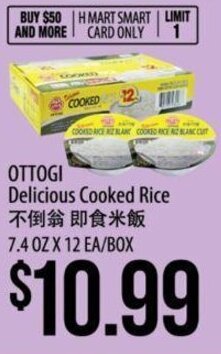 Hmart OTTOGI Delicious Cooked Rice offer