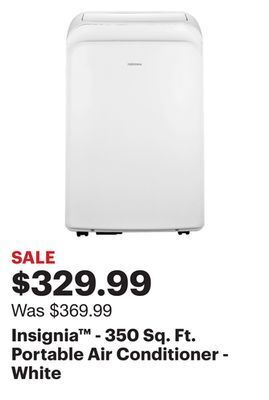 Best Buy Insignia™ - 350 sq. ft. portable air conditioner - white offer