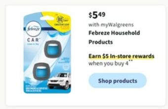 Walgreens Febreze household products offer