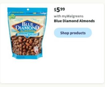 Walgreens Blue diamond almonds offer