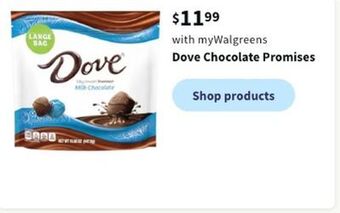 Walgreens Dove chocolate promises offer
