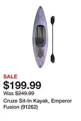 Tractor Supply Company Cruze sit-in kayak, emperor fusion (91262) offer