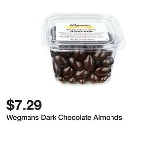 Wegmans Wegmans dark chocolate almonds offer