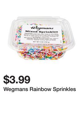 Wegmans Wegmans rainbow sprinkles offer