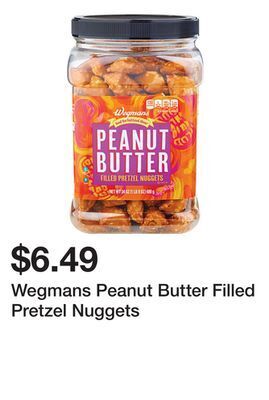 Wegmans Wegmans peanut butter filled pretzel nuggets offer