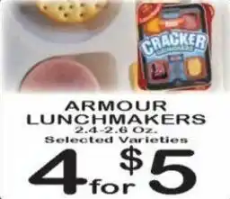 ARMOUR LUNCHMAKERS 2.4-2.6 Oz. Selected Varieties