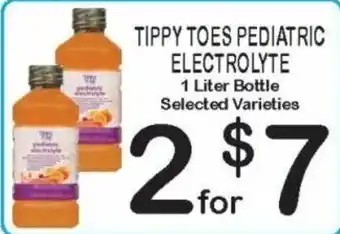 TIPPY TOES PEDIATRIC ELECTROLYTE 1 Liter Bottle Selected Varieties