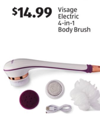Aldi Visage electric 4-in-1 body brush offer