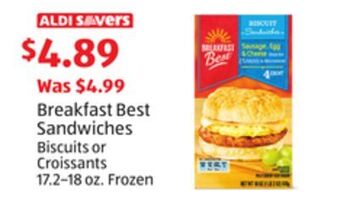 Aldi Breakfast best sandwiches offer
