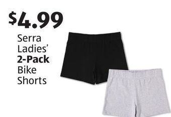 Aldi Serra ladies' 2-pack bike shorts offer