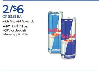Rite Aid Red bull offer