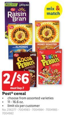 Lidl Post® cereal offer