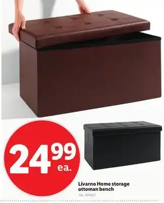 Lidl Livarno home storage ottoman bench offer