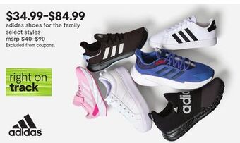 JC Penney Adidas shoes for the family offer