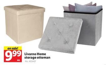 Lidl Livarno home storage ottoman offer