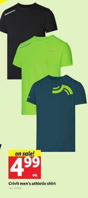Lidl Crivit men's athletic shirt offer