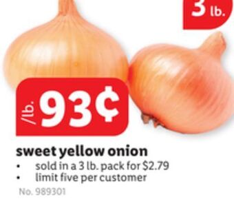 Lidl Sweet yellow onion offer