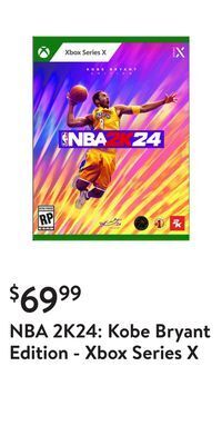 Walmart Nba 2k24: kobe bryant edition - xbox series x offer